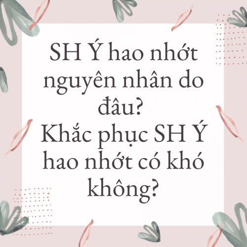 SH Ý hao nhớt nguyên nhân do đâu? Khắc phục SH Ý hao nhớt có khó không?