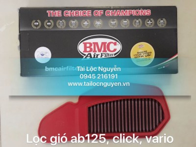 LỌC GIÓ BMC CHÍNH HÃNG CHO AB125, CLICK, VARIO