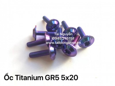 Ốc Titanium GR5 5x20