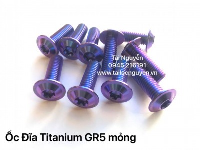 Ôc đĩa Titanium GR5 mỏng