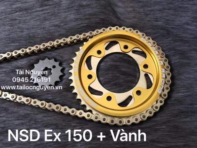 NSD VÀNG CHO EXCITER 150 - VÀNH CHỐNG TRƯỢT