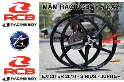 MÂM RACINGBOY 5 CÂY BẢN LỚN 1.6-1.85 CHO SIRIUS EXCITER 2010 JUPITER