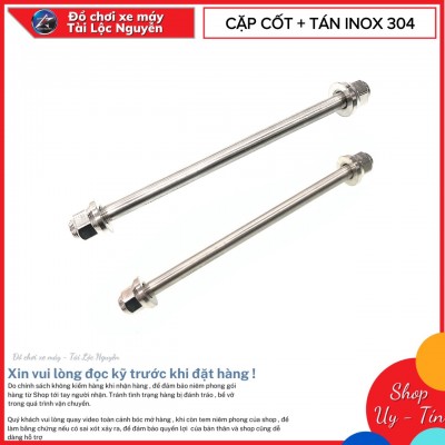 CẶP CỐT INOX VÀ TÁN SALAYA CHO CÁC DÒNG XE ĐI SIZE 10-12-14LY