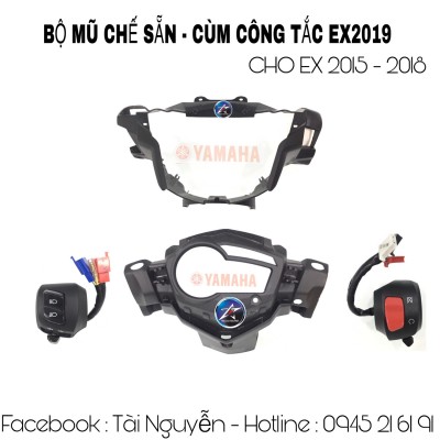 BỘ MỦ CHẾ SẴN VÀ BỘ CÙM CÔNG TẮC EXCITER 2019 CHO EXCITER 2015