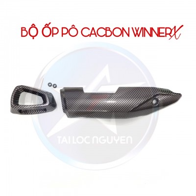 ỐP PÔ VÀ CHỤP ĐÍT PÔ SƠN CARBON CHO HONDA WINNER X