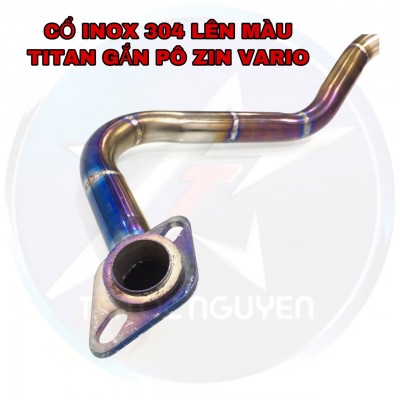 CỔ PÔ INOX LÊN MÀU TTIAN GẮN PÔ ZIN CHO VARIO