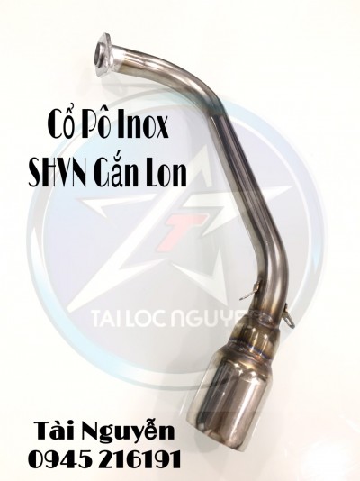 CỔ PÔ INOX GẮN LON CHO SH