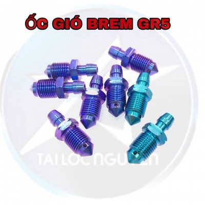 ỐC GIÓ TITANIUM GR5 GẮN HEO NISSIN VÀ HEO B_REM