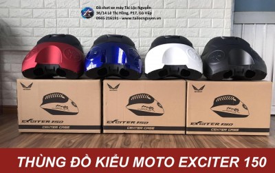 THÙNG ĐỒ KIỂU MOTO GẮN EXCITER 150