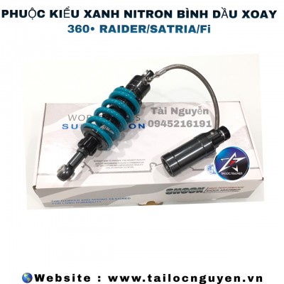 PHUỘC KIỂU NITRON BÌNH DẦU RỜI XOAY 360 CHO RAIDER FI/SATRIA FI/RAIDER