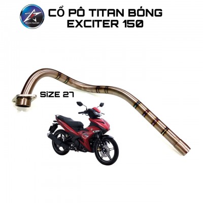 CỔ PÔ TITAN BÓNG VÀ MỜ GẮN PÔ ZIN CHO EXCITER 150