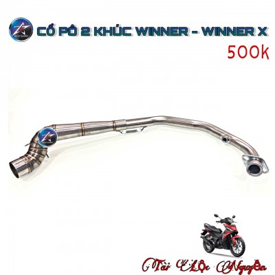 CỔ PÔ INOX 2 KHÚC GẮN LON CHO HONDA WINNER/WINNER X (Ver 2)