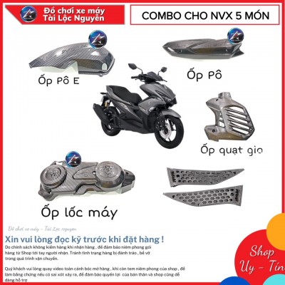 COMBO 5 MÓN ỐP CACBON CHO YAMAHA NVX