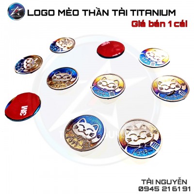 LOGO MÈO THẦN TÀI TITANIUM KHÒ LÊN MÀU