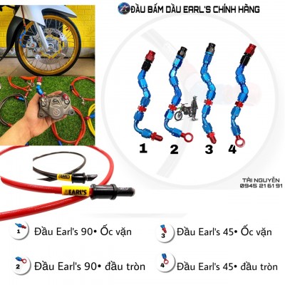 DÂY DẦU THÁI ĐẦU HEL - ĐẦU BẤM EARL'S CHÍNH HÃNG (Chưa bấm)