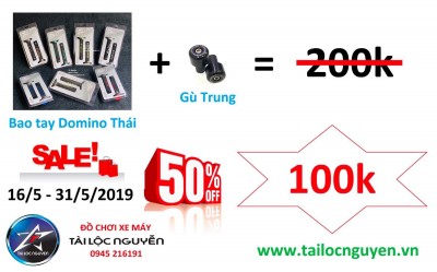 [SALE] COMBO BAO TAY DOMINO THÁI CÙNG GÙ SALAYA 6C CHỈ 100K