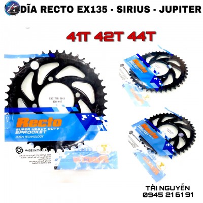 DĨA RECTO SIZE 41,42,44T CHO Ex135, SIRIUS, JUPITER