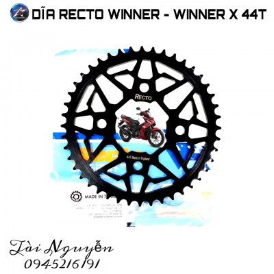 DĨA RECTO SIZE 44T CHO HONDA WINNER MẪU V2