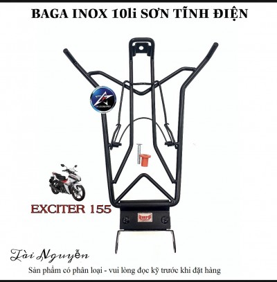 BAGA 10LI INOX VÀ SƠN ĐEN/SƠN TITAN CHO EXCITER 155 VVA