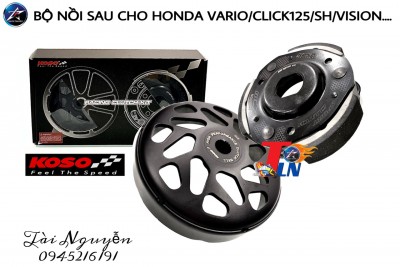 CHUÔNG NỒI VÀ BỘ BỐ BA CÀNG KOSO CHO VARIO/CLICK 125-150/AB