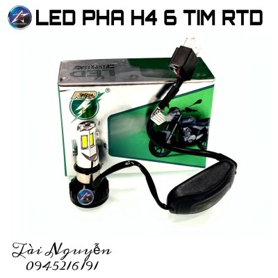 LED 6 TIM CHÂN H4 RTD M02E (ÁNH SÁNG TRẮNG)