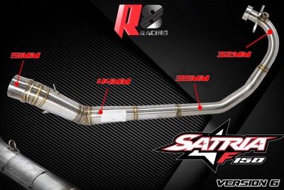 CỔ PÔ 2 KHÚC R8 CHO RAIDER/RAIDER FI/SATRIA FI VER1,2,3,4,5,6