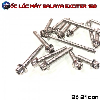 BỘ ỐC LỐC MÁY SALAYA CÁC XE: RAIDER FI, WINNER/WINNER X, SONIC, EXCITER CÁC ĐỜI, VARIO, VISION, SIRIUS RX/FI, WAVE/DREAM/FU NEO..