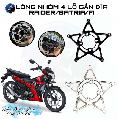 LÒNG NHÔM 4 LỖ NGÔI SAO GẮN MÂM CHO RAIDER/RAIDER FI/SATRIA