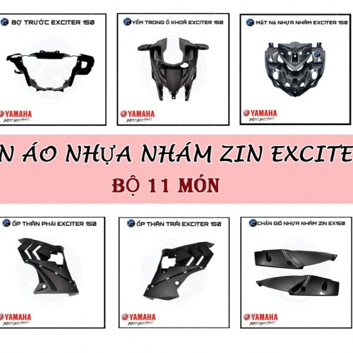 BỘ DÀN ÁO NHỰA NHÁM ZIN CHO EXCITER 150 11 MÓN