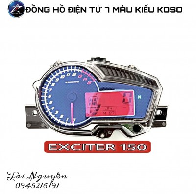 ĐỒNG HỒ ĐIỆN TỬ 7 MÀU KIỂU KOSO CHO EX150