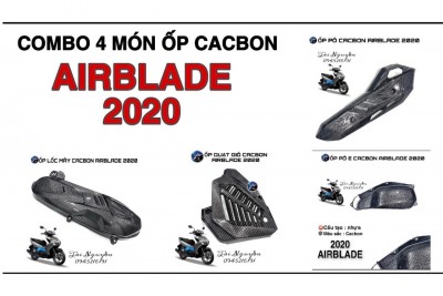 ỐP NHỰA SƠN CACBON CHO AIRBLADE 2020