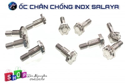 ỐC CHÂN CHỐNG INOX SALAYA CHO XE MÁY