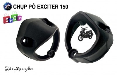 CHỤP PÔ ĐEN NHÁM CHO EXCITER 150