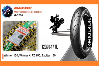 VỎ MAXXIS 120/70-17 M6234Y 58P TL