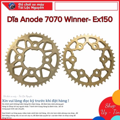 DĨA NHÔM 7075 ANODE 43T CHO EXCITER 150/HONDA WINNER/X (M3)