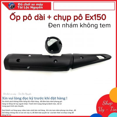 ỐP PÔ DÀI ĐEN NHÁM KHÔNG TEM CHO EXCITER 150 (M1)