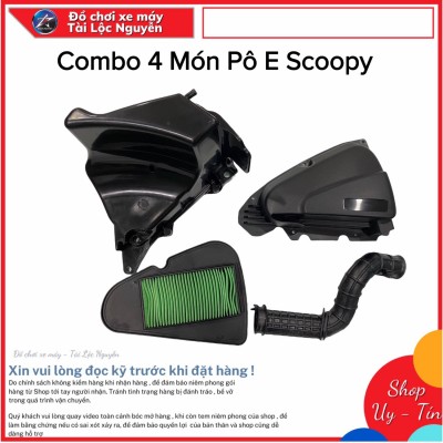 BỘ 4 MÓN PÔ E SCOOPY CHO VISION 2014 - 2020