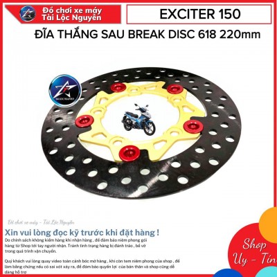 ĐĨA THẮNG SAU 618 LÒNG VÀNG EX150 220mm