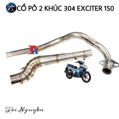 CỔ PÔ INOX 2 KHÚC CHO EXCITER 150