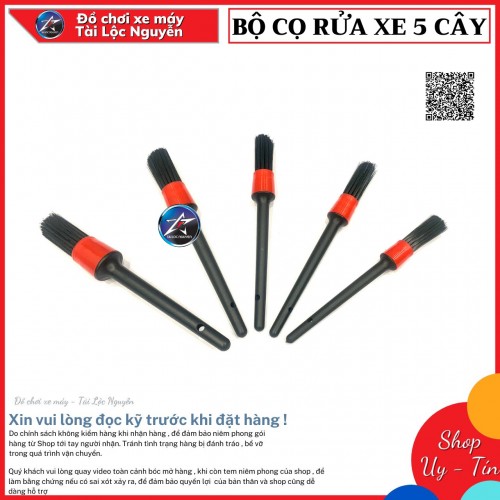 BỘ CỌ 5 CÂY VỆ SINH -  RỬA XE CHUYÊN DỤNG