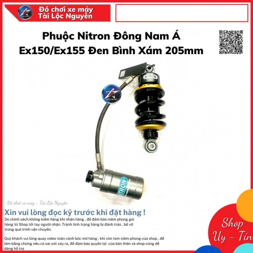 PHUỘC NITRON ĐÔNG NAM Á ĐEN BÌNH DẦU XÁM CHO XE MÁY