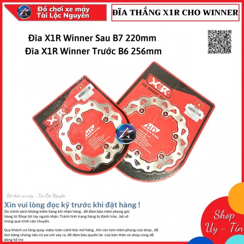 CẶP ĐĨA THẮNG X1R CHO HONDA WINNER V1/ WINNER X