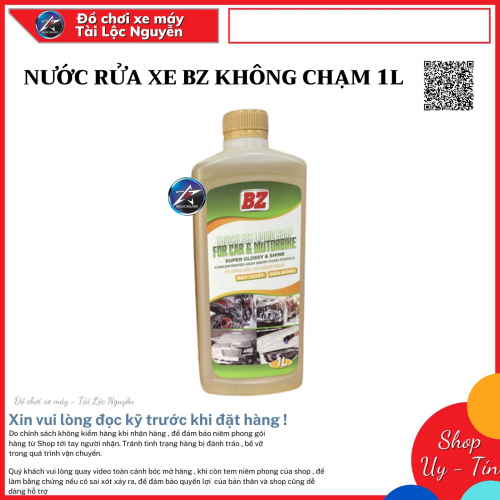 NƯỚC RỬA XE - XÀ BÔNG RỬA XE BZ KHÔNG CHẠM 1L