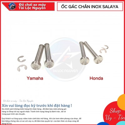 ỐC XỎ CỐT GÁC CHÂN INOX 304 CHO DÒNG XE YA VÀ HONDA