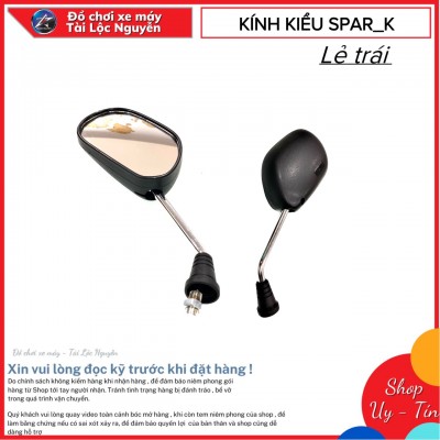 KÍNH CHIẾU HẬU XE MÁY KIỂU SPARK (lẻ kính trái)