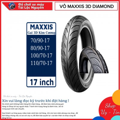 VỎ MAXXIS 3D GAI KIM CƯƠNG 70/90-17