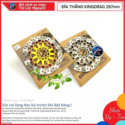 ĐĨA THẮNG KINGDRAG 4 LỖ MẪU V2 SIZE 267mm