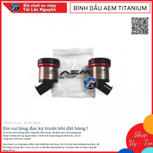 BÌNH DẦU AEM TITANIUM GẮN XE MÁY