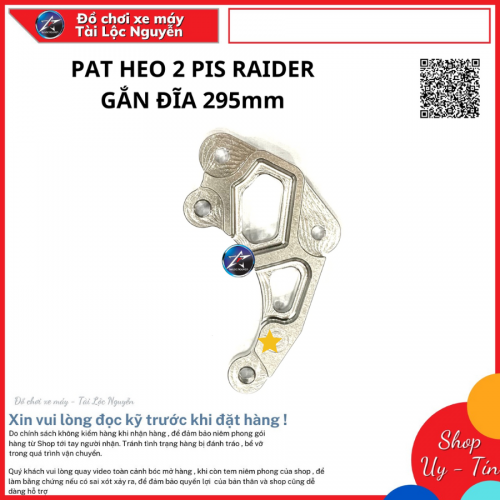 PAT HEO B_REM/NISSIN 2PIS GẮN RAIDER ĐĨA 295mm