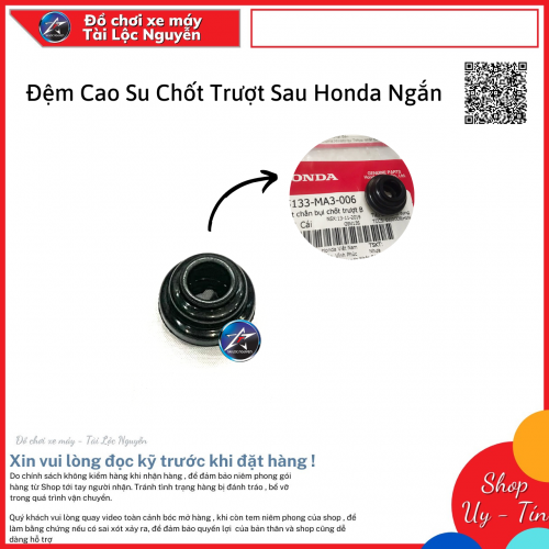 ĐỆM CAO SU CHỐT TRƯỢT SAU HONDA NGẮN